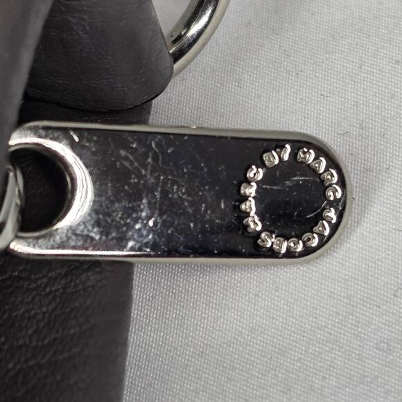 MARC JACOBS GRAY MINI CROSSBODY BAG WORKWEAR PEBBLED LEATHER MODEL: M0009470 - Picture 14 of 16